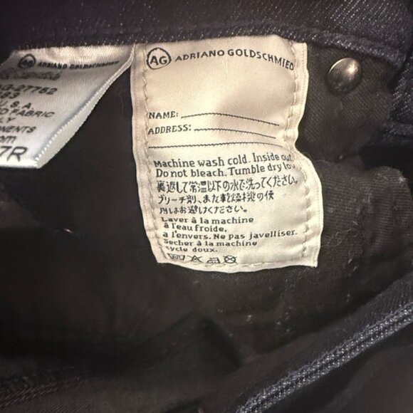 AG Adriano Goldschmied Dark Blue Flare Jeans - Picture 6 of 8